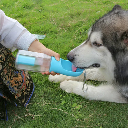 PawGo 3-in-1 Dog Travel Water Bottle — Leakproof, Insulated 32oz with Detachable Bowls
